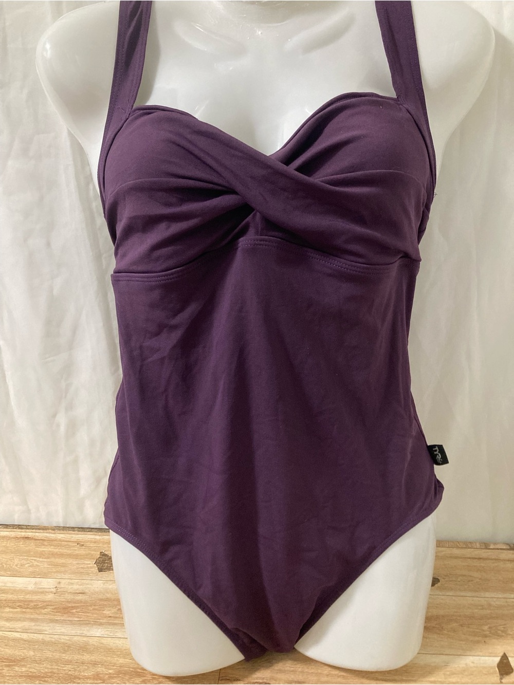TYR Fit Purple Twist Front One Piece Swimsuit Women’s